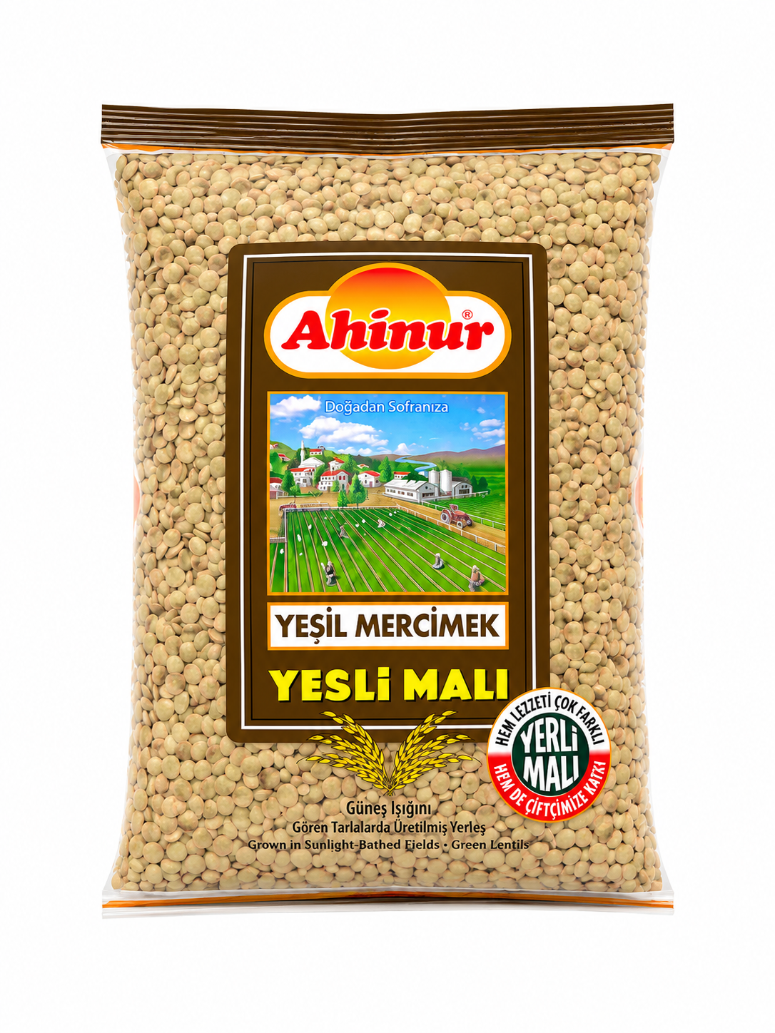 Ahinur Yeşil Mercimek 1 kg – türkische grüne Linsen aus heimischem Anbau