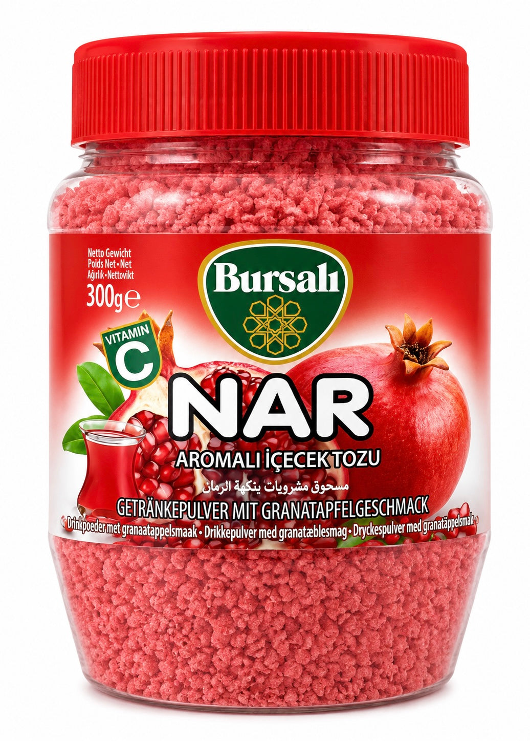 Bursali Granatapfeltee Pulver 300g – Nar Aromalı İçecek Tozu türkischer Instant-Tee