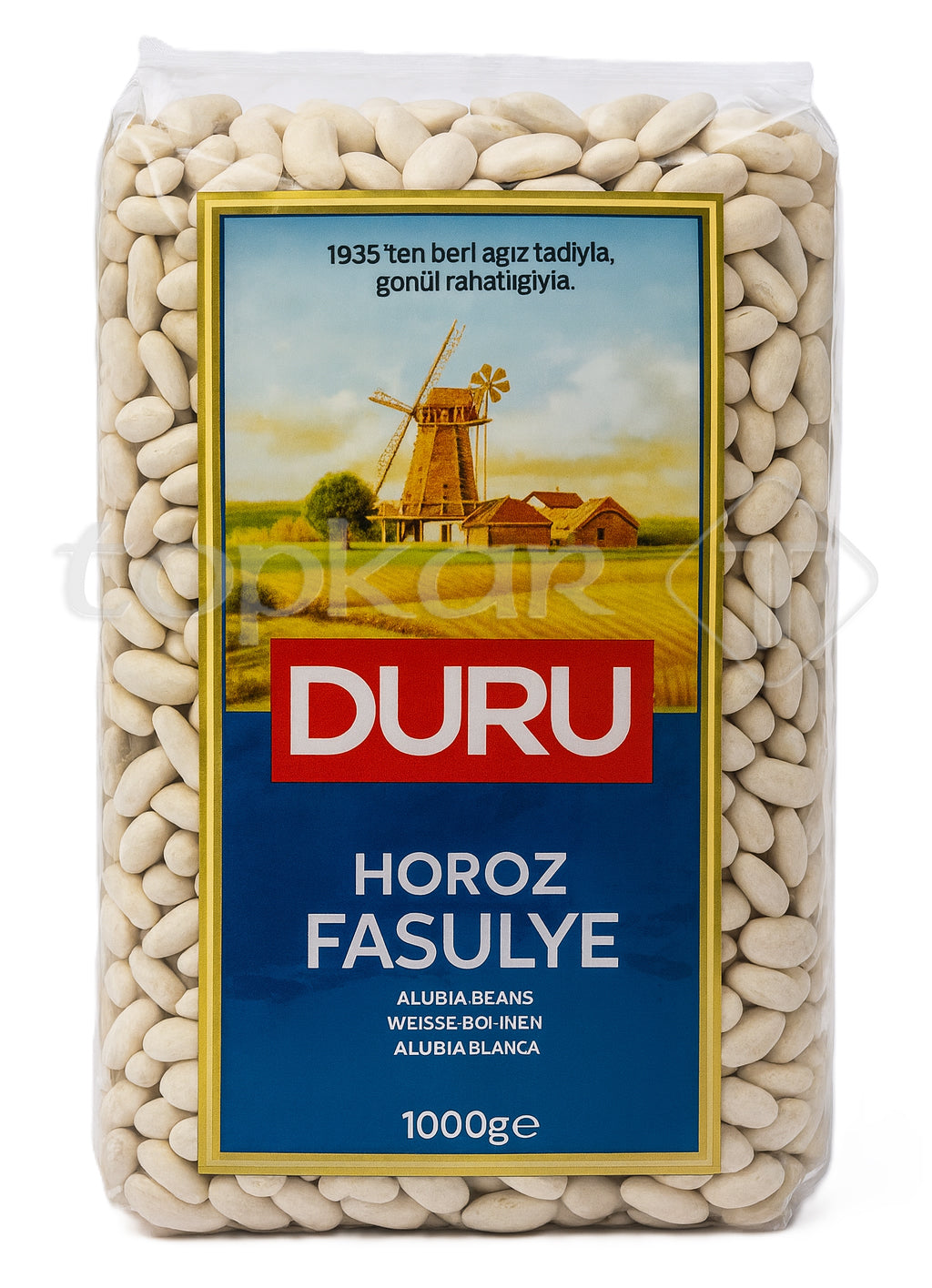 Duru Weiße Bohnen 1000g, getrocknete weiße Bohnen, hochwertig und frisch verpackt