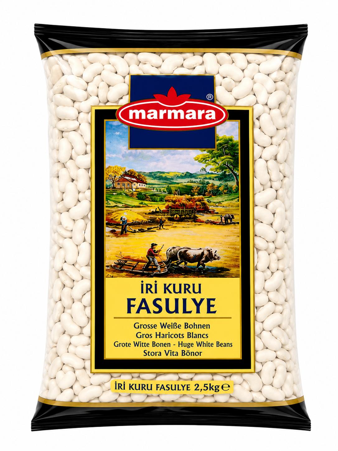 Marmara Große Weiße Bohnen 2,5 kg – İri Kuru Fasulye Huge White Beans