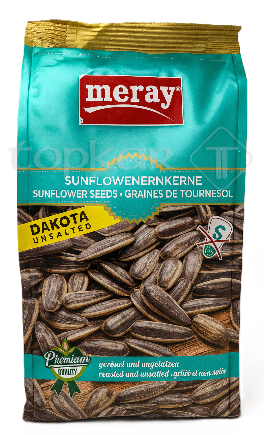 Meray Sonnenblumenkerne ungesalzen, geröstet und geschmackvoll, natürliche Snacks in Premiumqualität