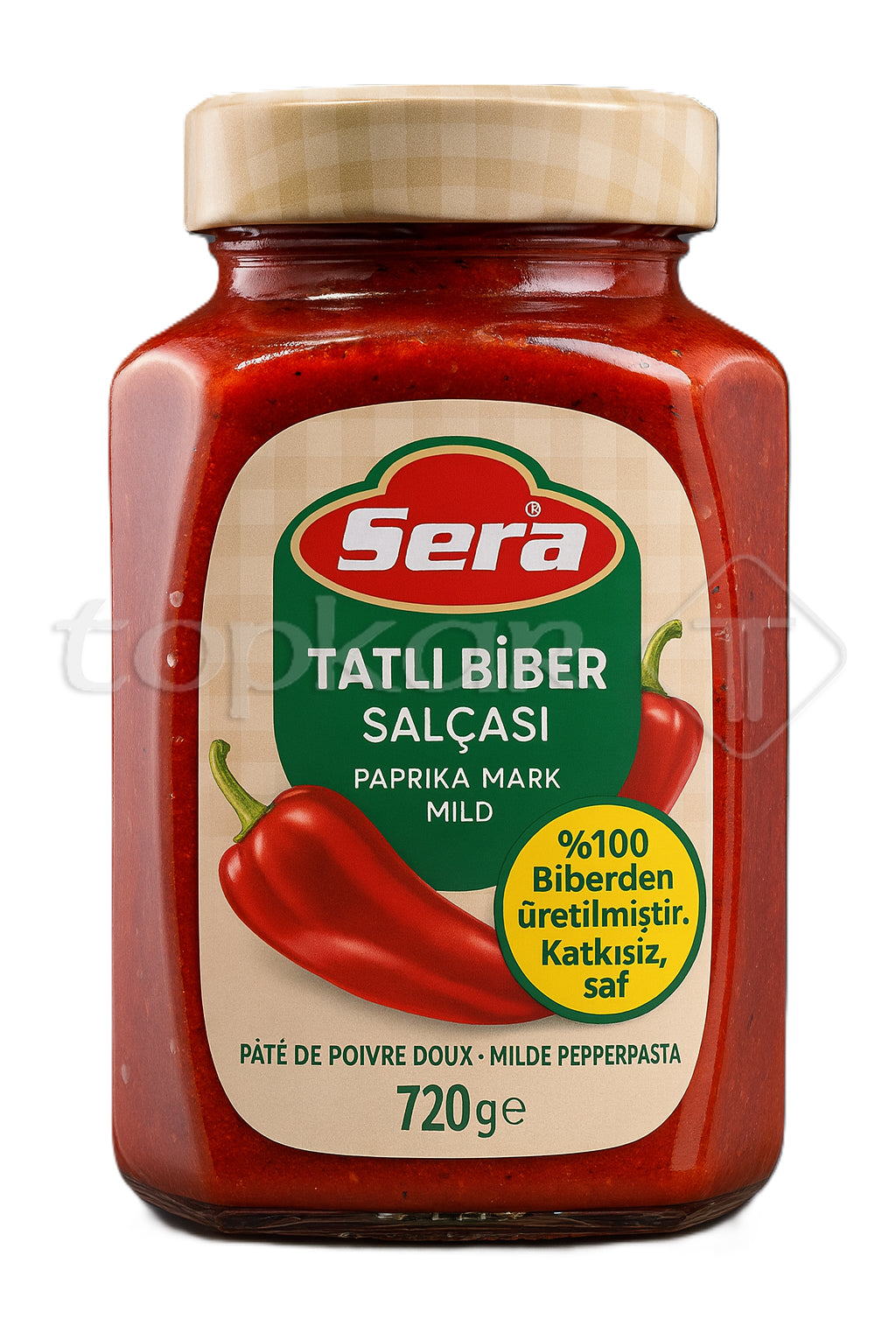 Sera Paprikamark mild leuchtend rote Paprikapaste ohne Zusatzstoffe