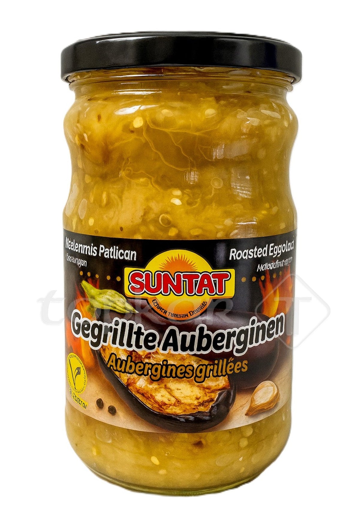 Suntat Gegrillte Auberginen im Glas, fein gewürzt und zart geröstet für vielseitigen Genuss