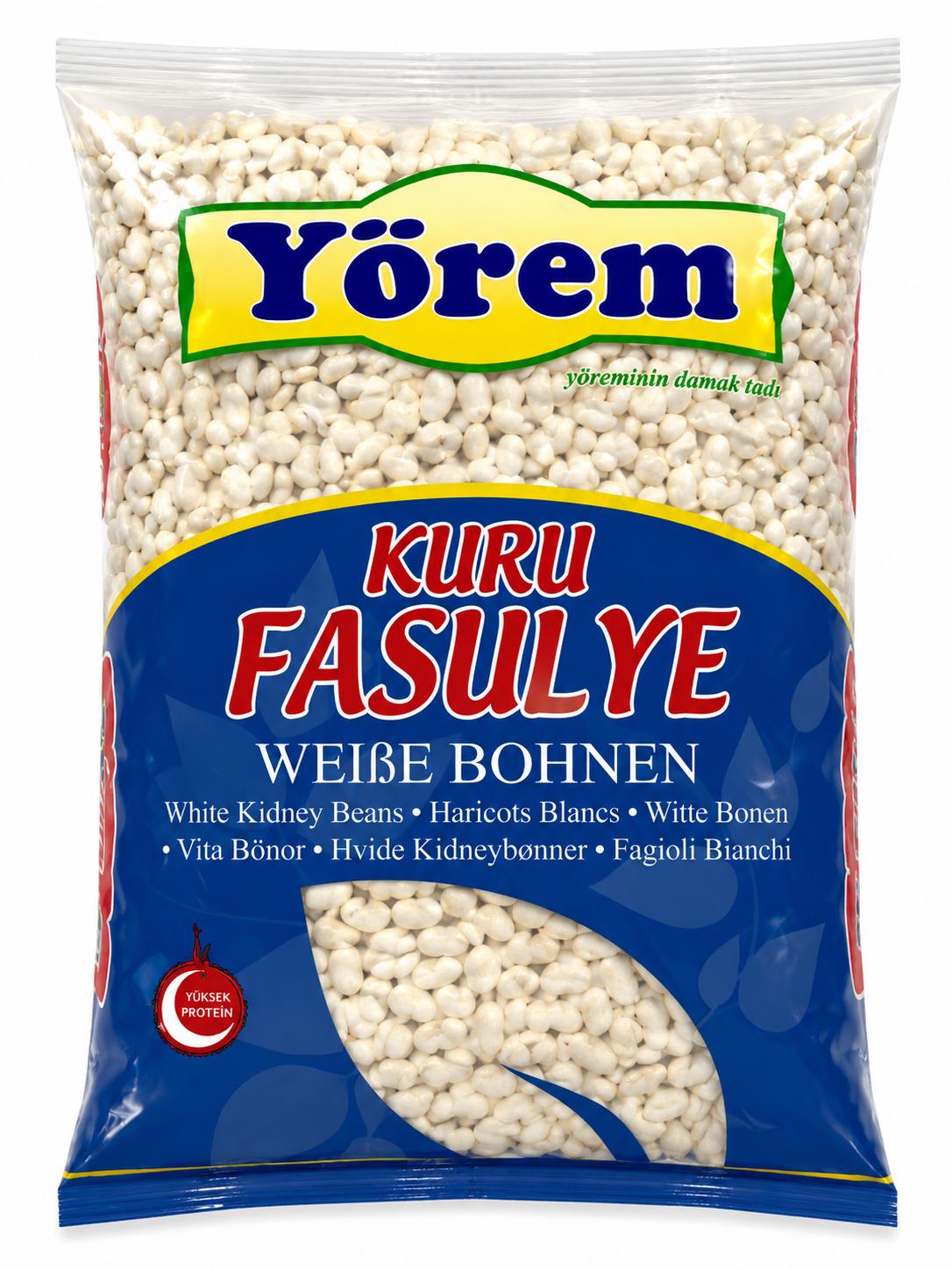 Yörem Kuru Fasulye 5000g – weiße Kidneybohnen White Kidney Beans