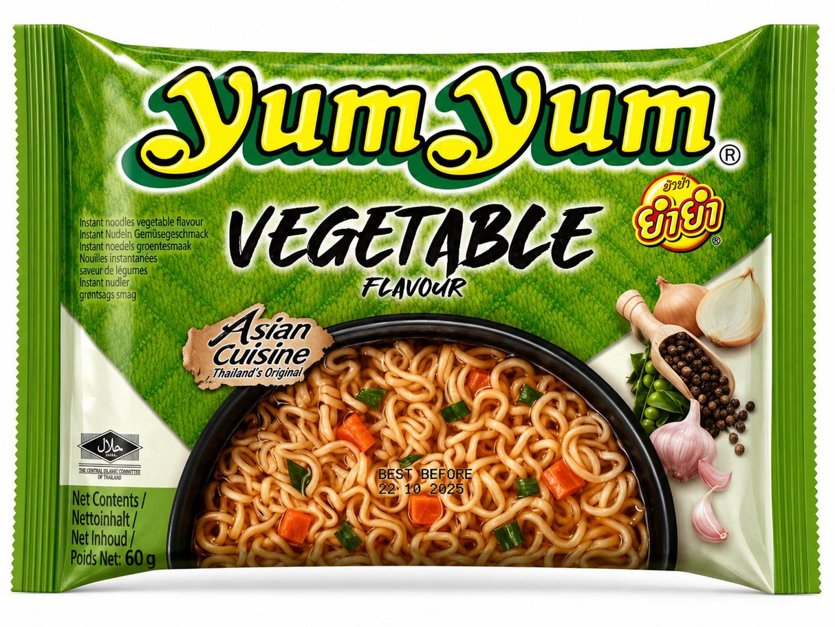 Yum Yum Instant Nudeln Gemüse 60g – thailändische Instant-Nudeln mit Gemüse