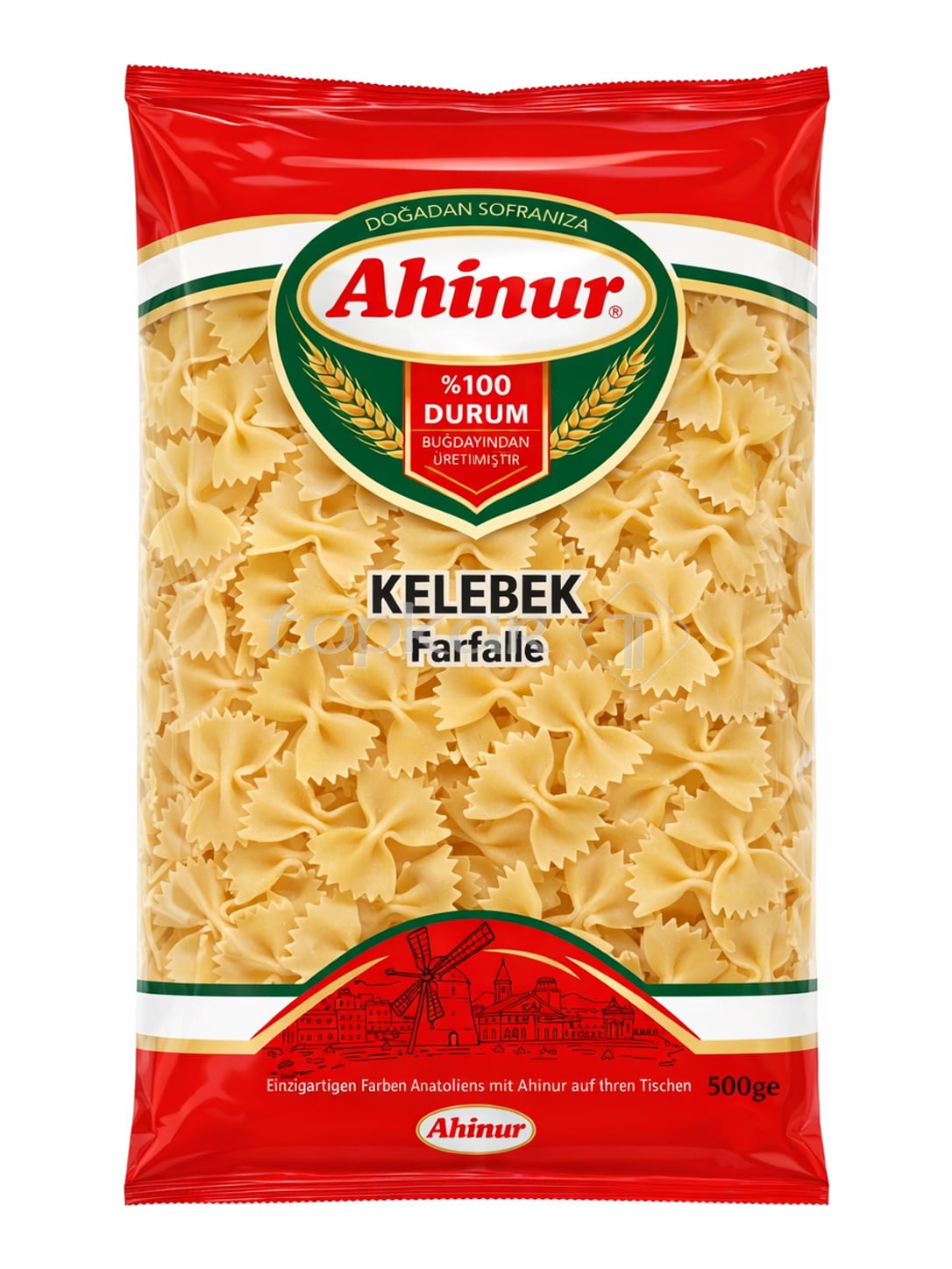 Ahinur Farfalle 500g – Kelebek Makarna Schmetterlingsnudeln aus Hartweizen