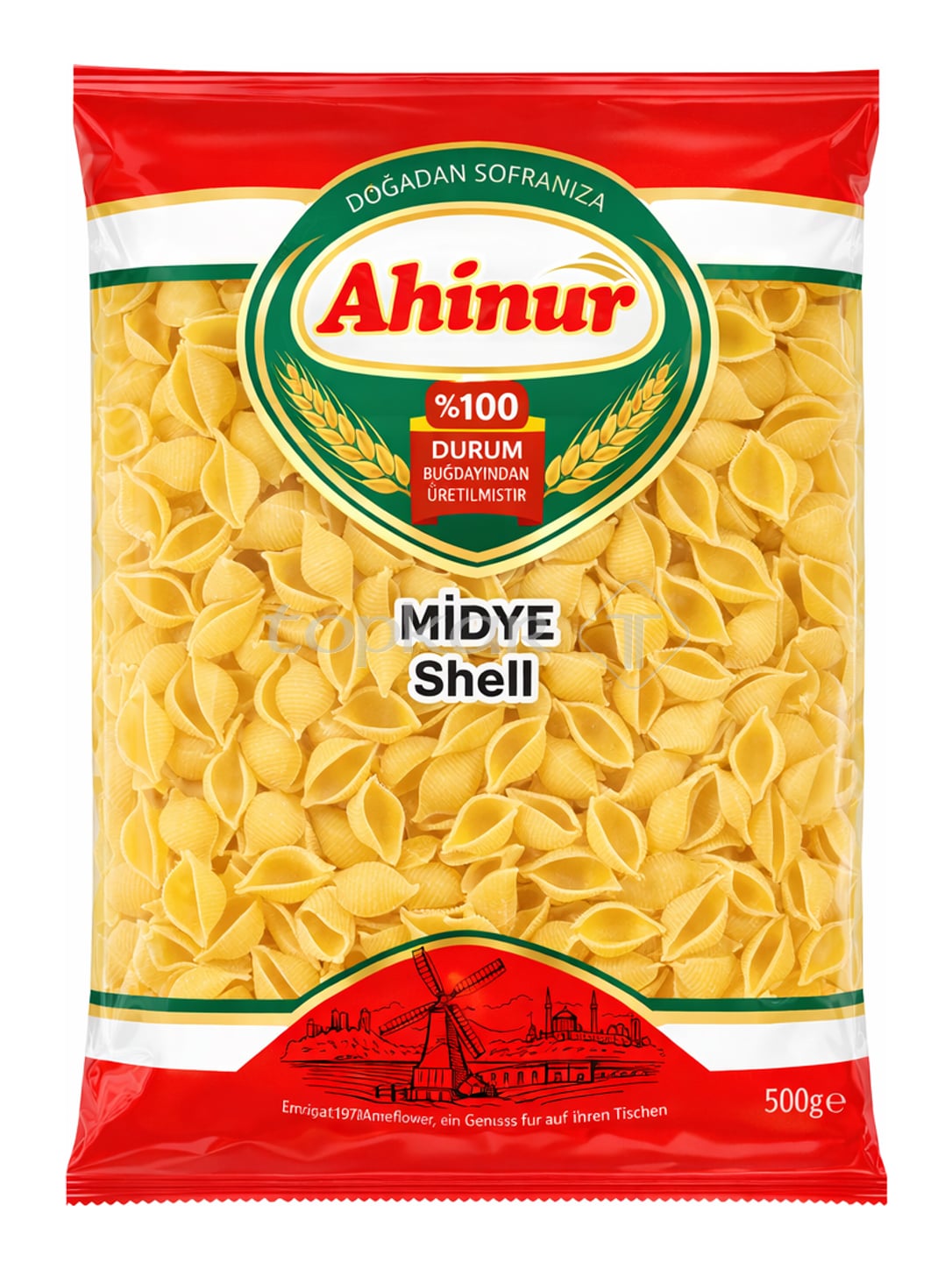Ahinur Muschelnudeln 500g – Midye Makarna Hartweizen Pasta