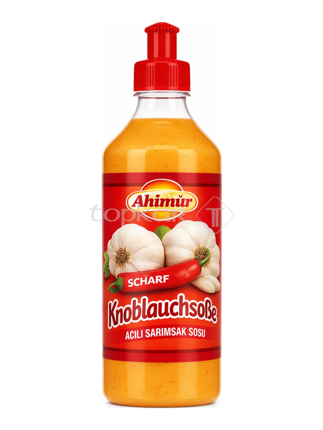 Ahinur Scharfe Knoblauchsoße 500 ml – Acılı Sarımsak Sosu scharfe Knoblauchsauce