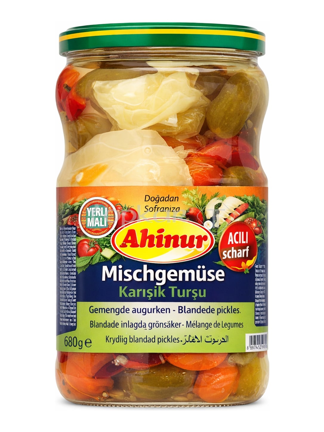 Ahinur Scharfes Mischgemüse eingelegt