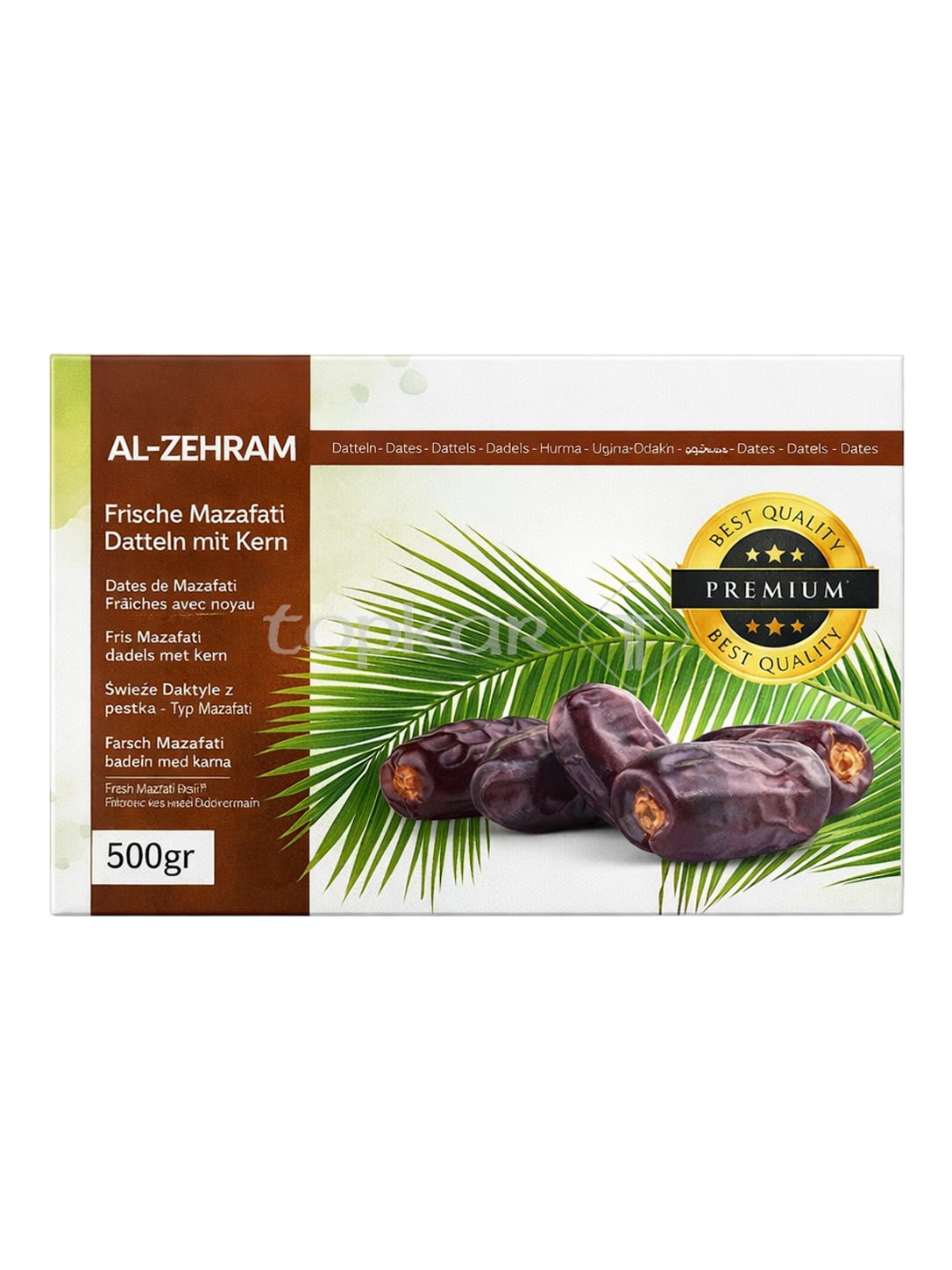 Al-Zehram Mazafati Datteln mit Kern 500g – Mazafati Hurma frische iranische Datteln