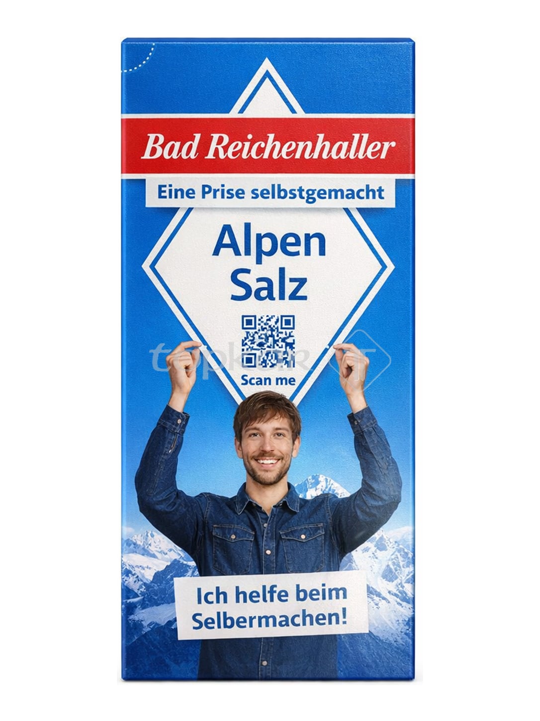 Bad Reichenhaller AlpenSalz 500g – Speisesalz reines Siedesalz