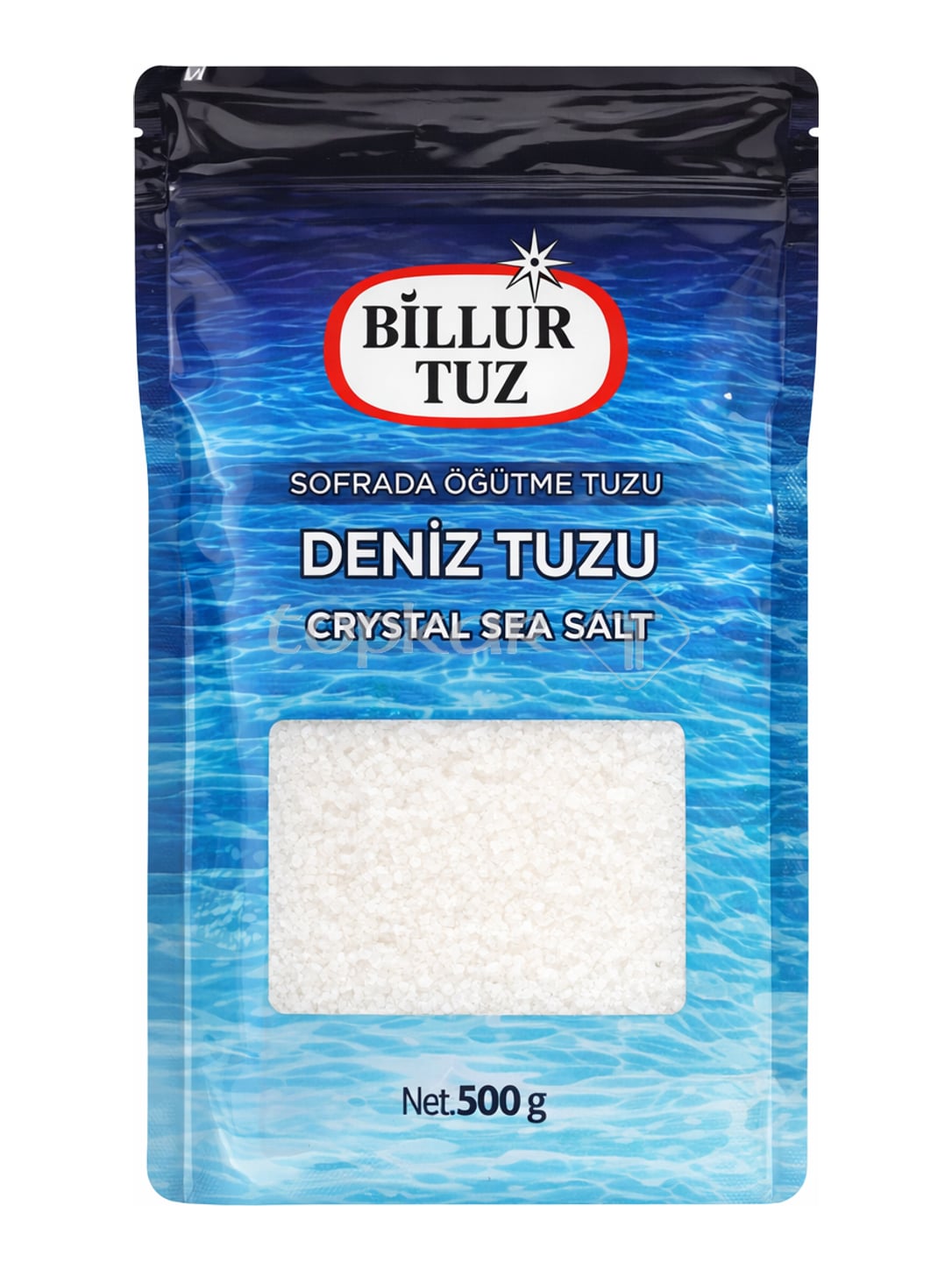 Billur Tuz Meersalz 500g – Deniz Tuzu grobes Salz für die Salzmühle