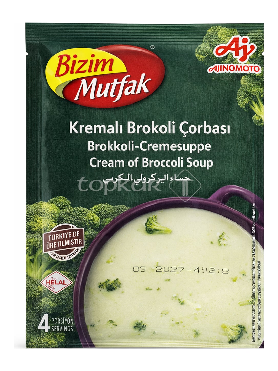 Bizim Mutfak Brokkoli-Cremesuppe 75g – Kremalı Brokoli Çorbası Trockensuppe