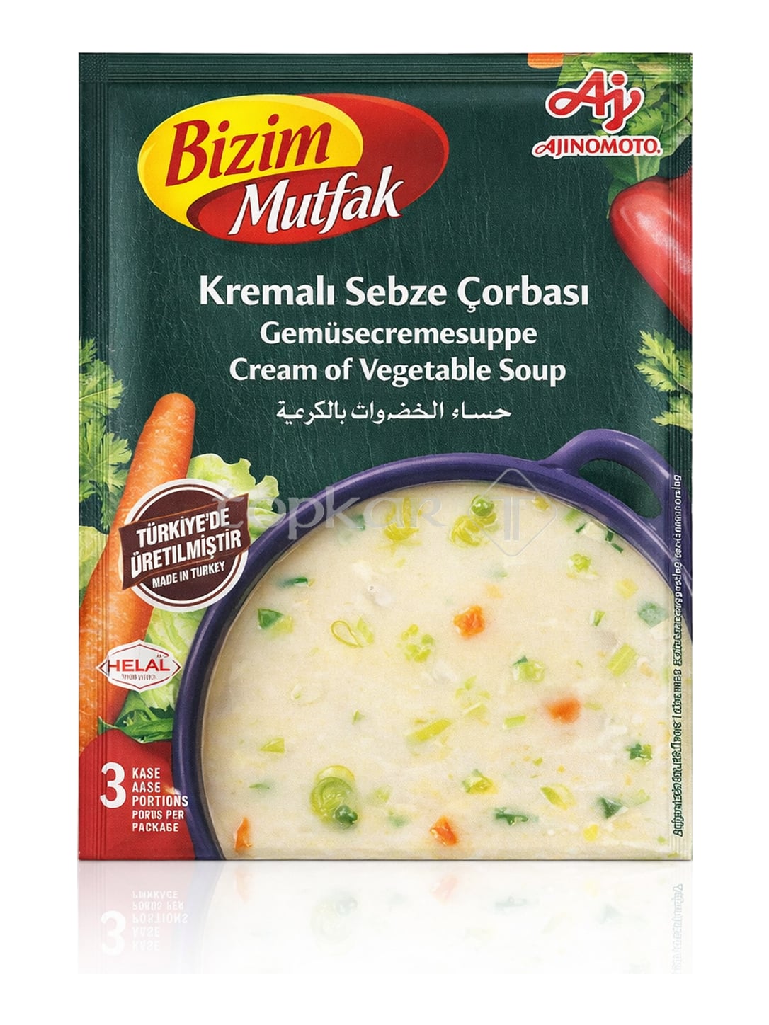 Bizim Mutfak Gemüsecremesuppe 45g – Kremalı Sebze Çorbası Instant Suppe