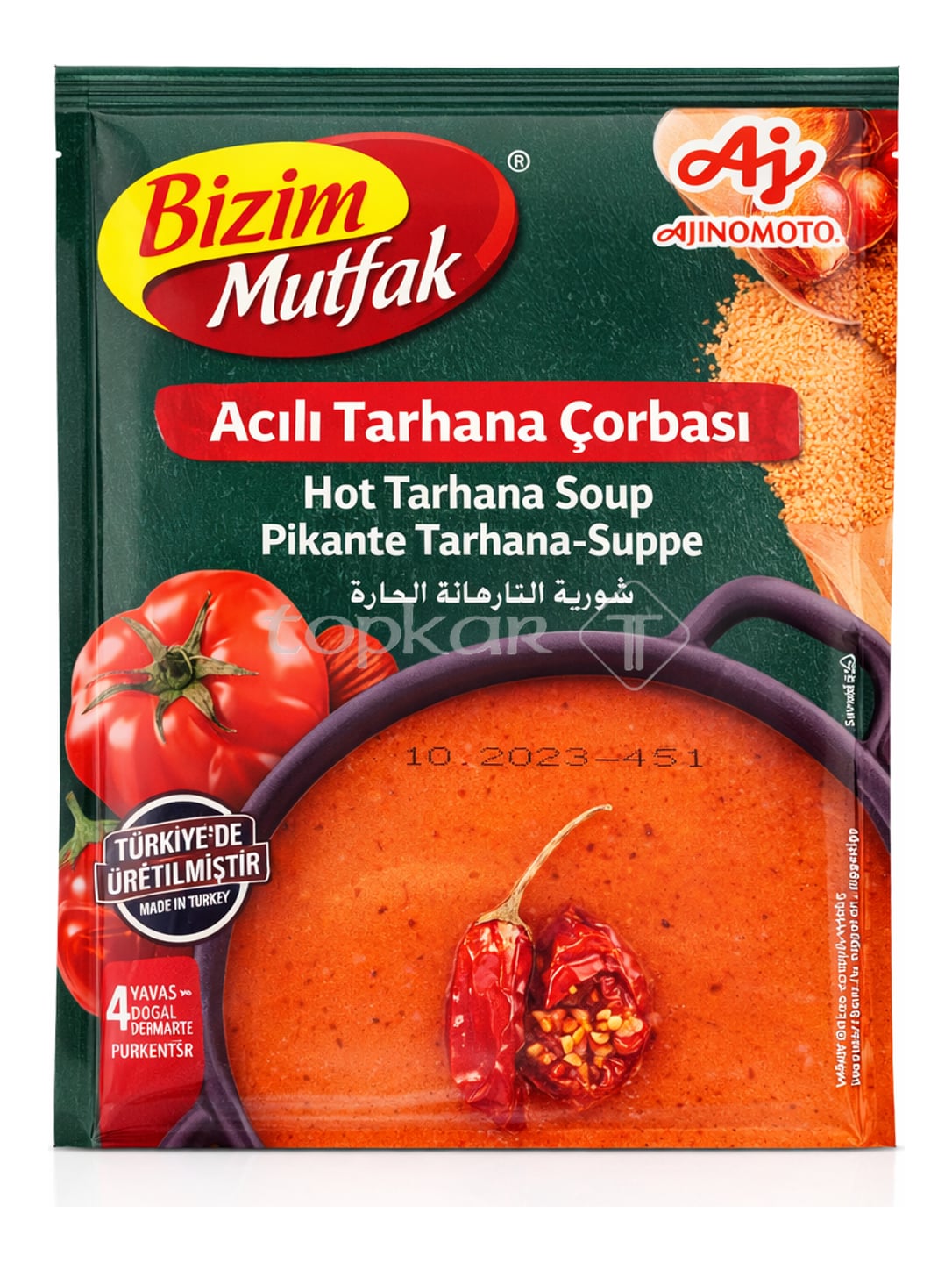 Bizim Mutfak Scharfe Tarhana Suppe 65g – Acılı Tarhana Çorbası türkisches Suppenpulver