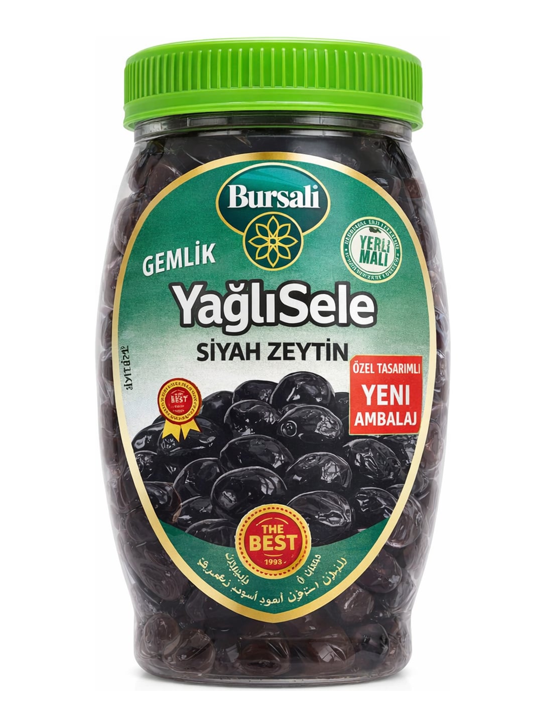 Bursalı Gemlik Siyah Zeytin 1300g – Yağlı Sele schwarze Oliven aus der Türkei