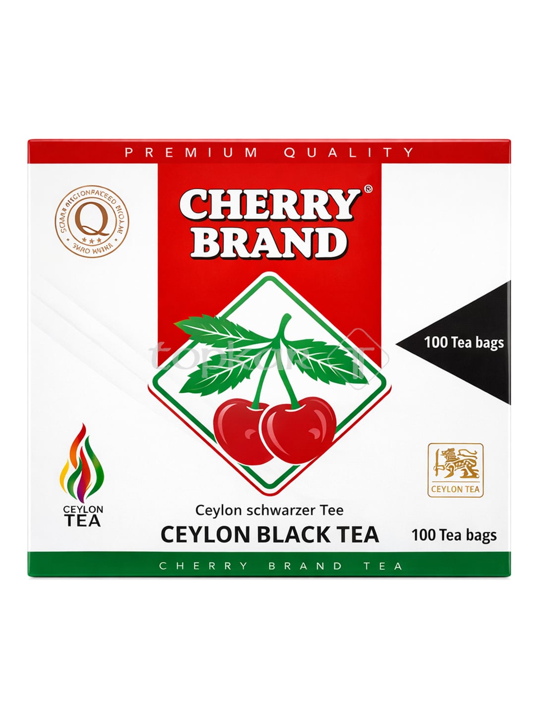 Cherry Brand Ceylon Schwarzer Tee 200g – Ceylon Black Tea 100 Teebeutel
