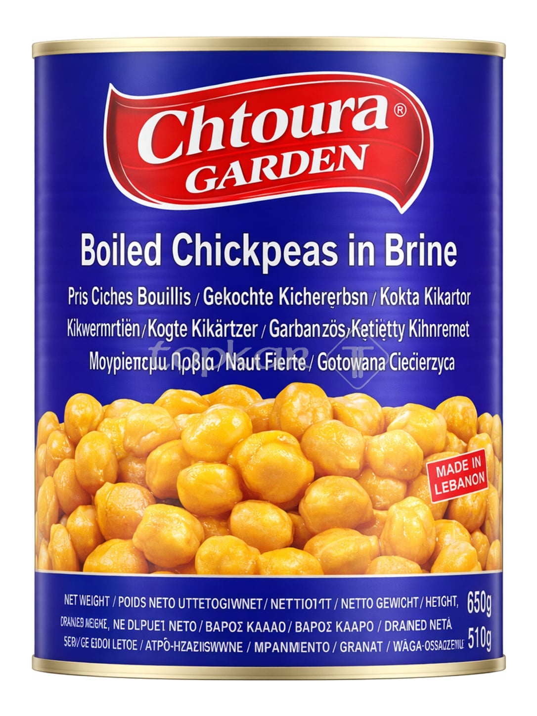 Chtoura Garden Gekochte Kichererbsen