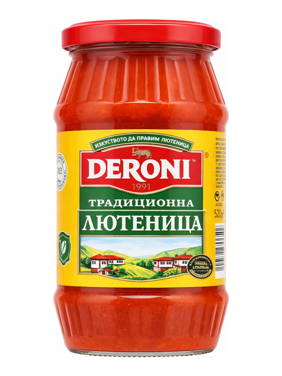 Deroni Lutenitsa Traditional 520g – Bulgarischer Paprika-Tomaten-Aufstrich Лютеница