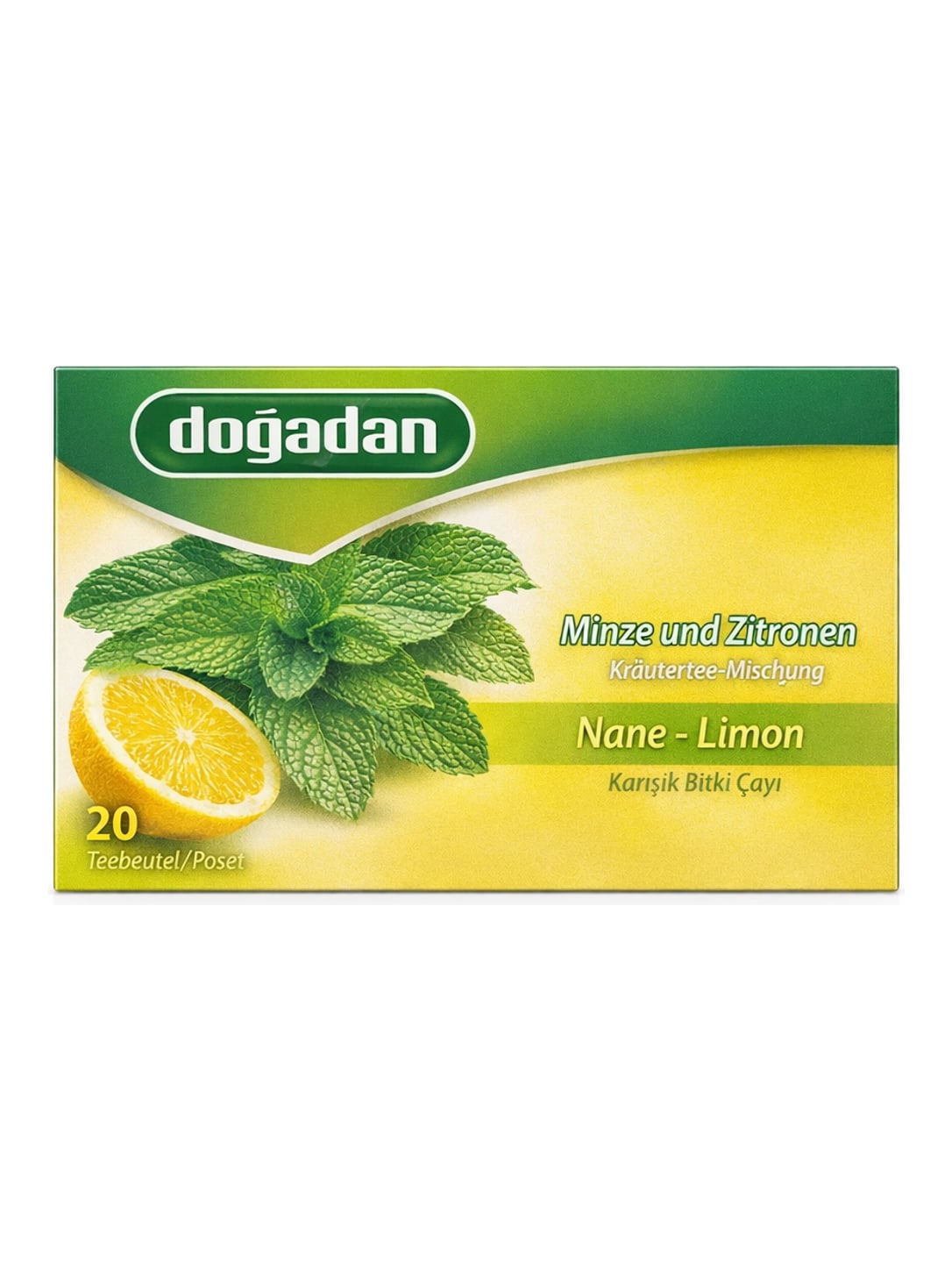 Doğadan Minze Zitrone Kräutertee 34g – Nane Limon Çayı 20 Teebeutel
