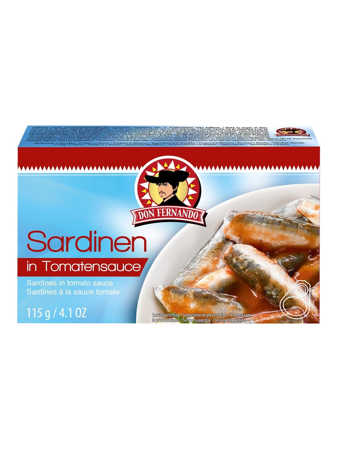 Don Fernando Sardinen in Tomatensauce 115g – Sardinen Fischkonserve