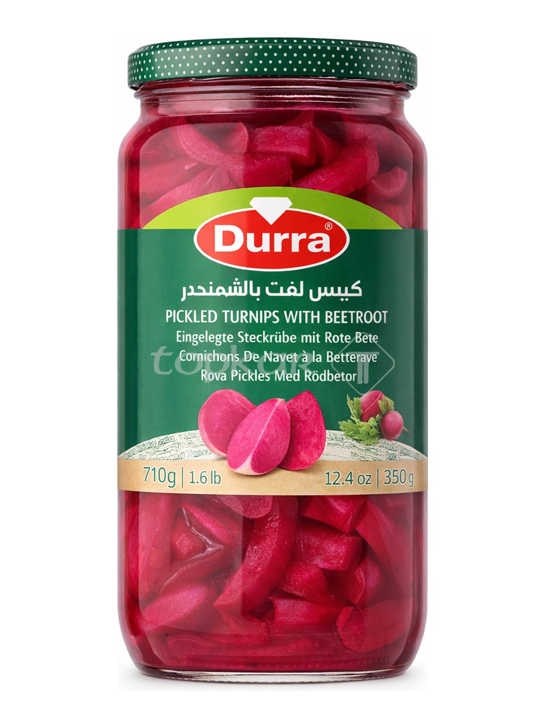 Durra Eingelegte Steckrübe mit Roter Bete 710g – Pickled Turnips Turşu