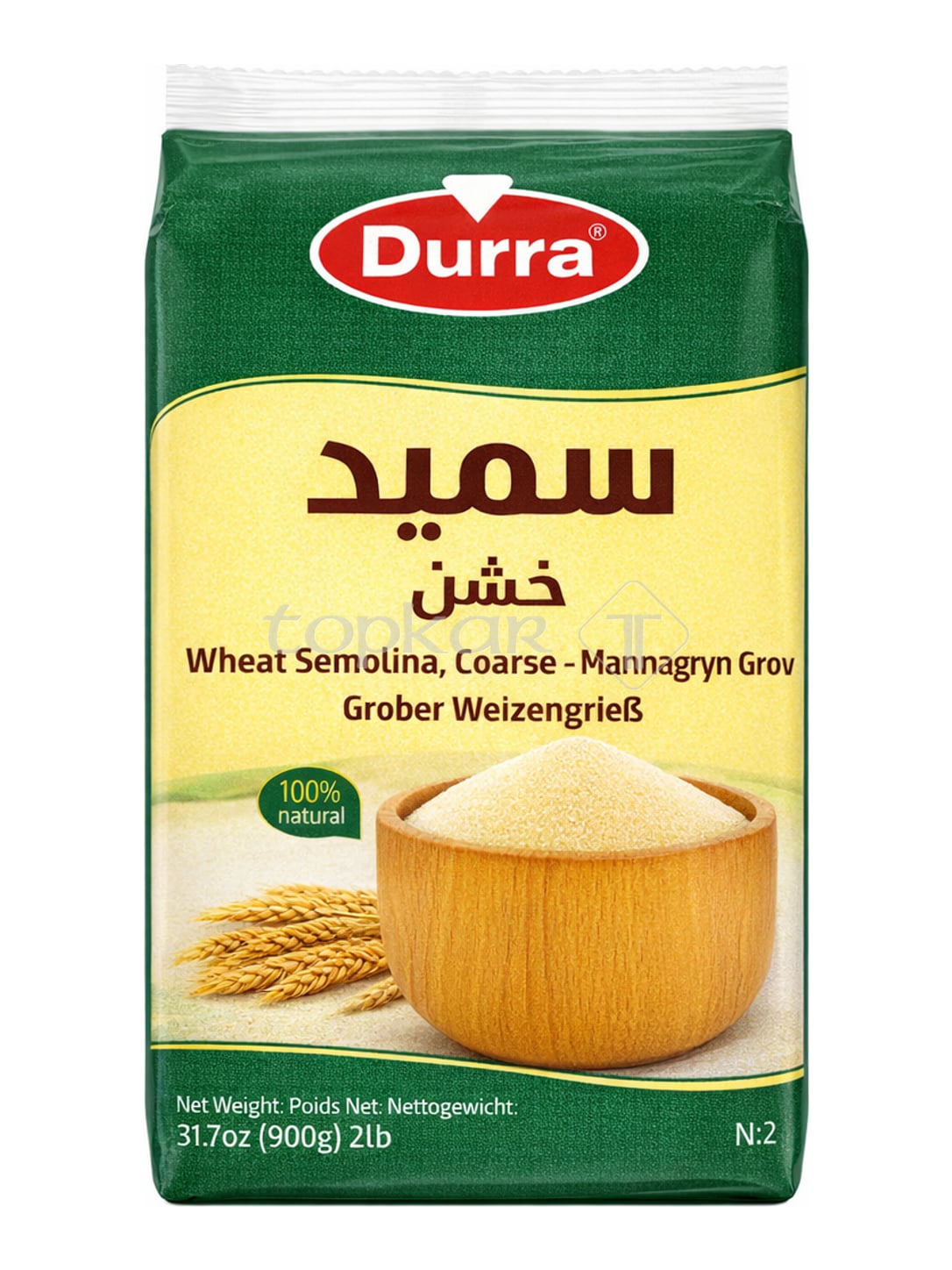Durra Grober Weizengrieß 900g – Irmik grober Hartweizengrieß