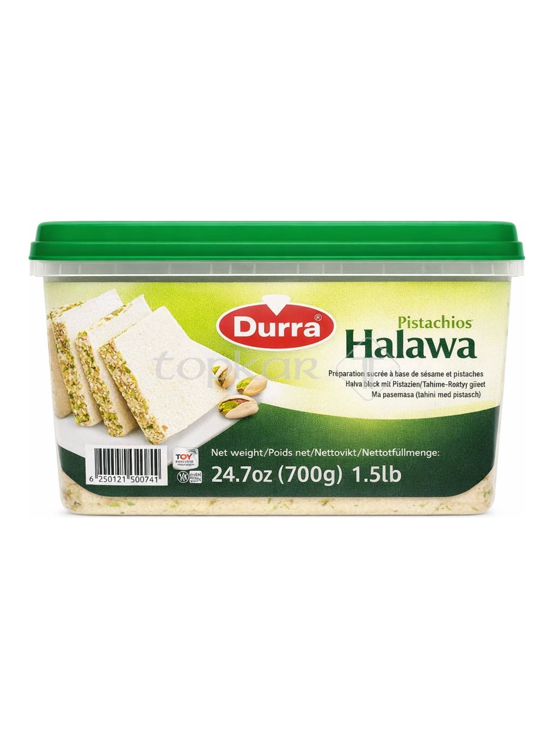 Durra Halva mit Pistazien 700g – Halawa Fıstıklı Helva Sesam-Konfekt