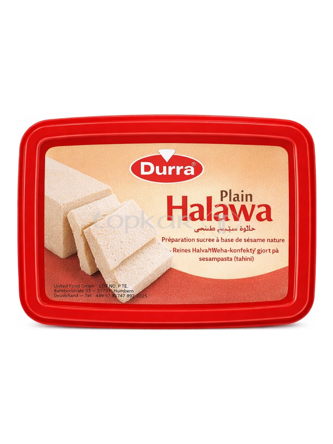 Durra Halva mit Vanille 700g – Sade Helva Sesamkonfekt aus Tahini