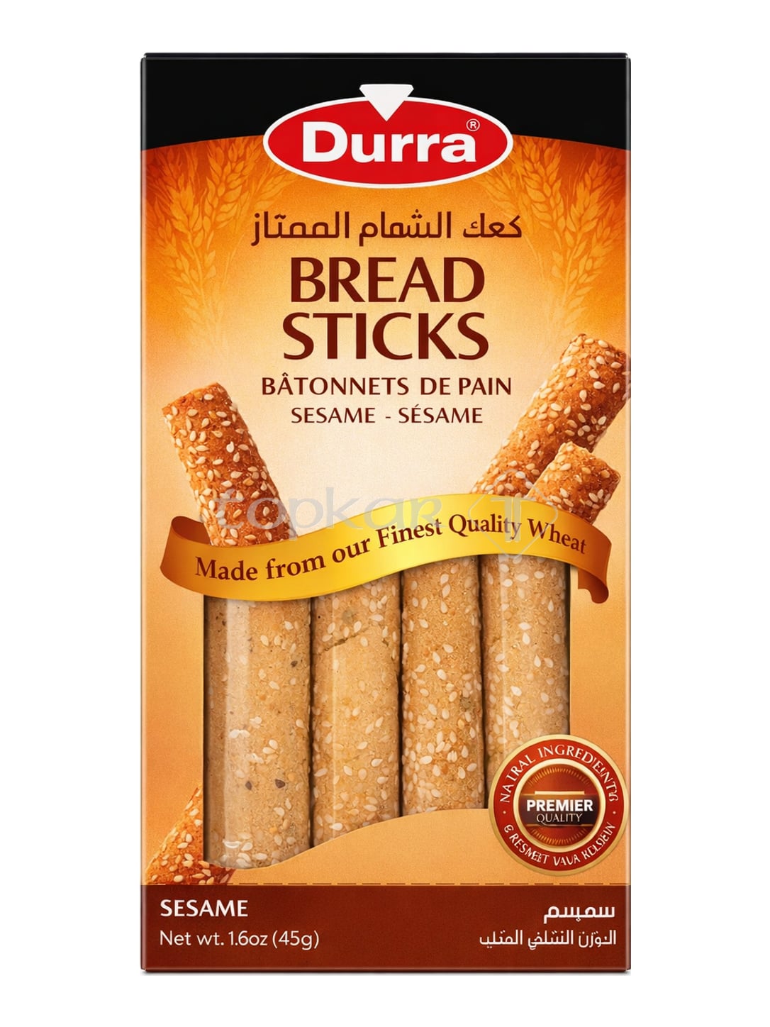 Durra Sesam Brotstangen 454g – Kaak bi Simsim orientalische Sesamstangen