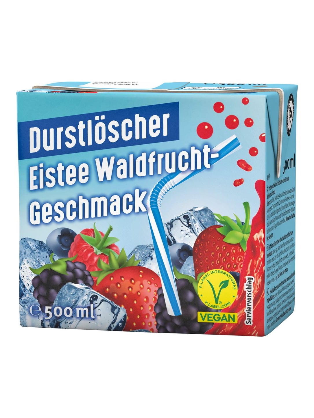 Durstlöscher Eistee Waldfrucht 500 ml – fruchtiger Eistee mit Waldfrüchte-Geschmack
