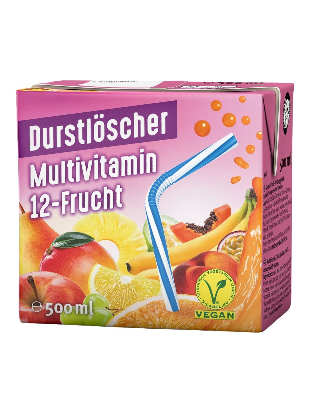 Durstlöscher Multivitamin 12-Frucht 500 ml – Multivitamin Erfrischungsgetränk