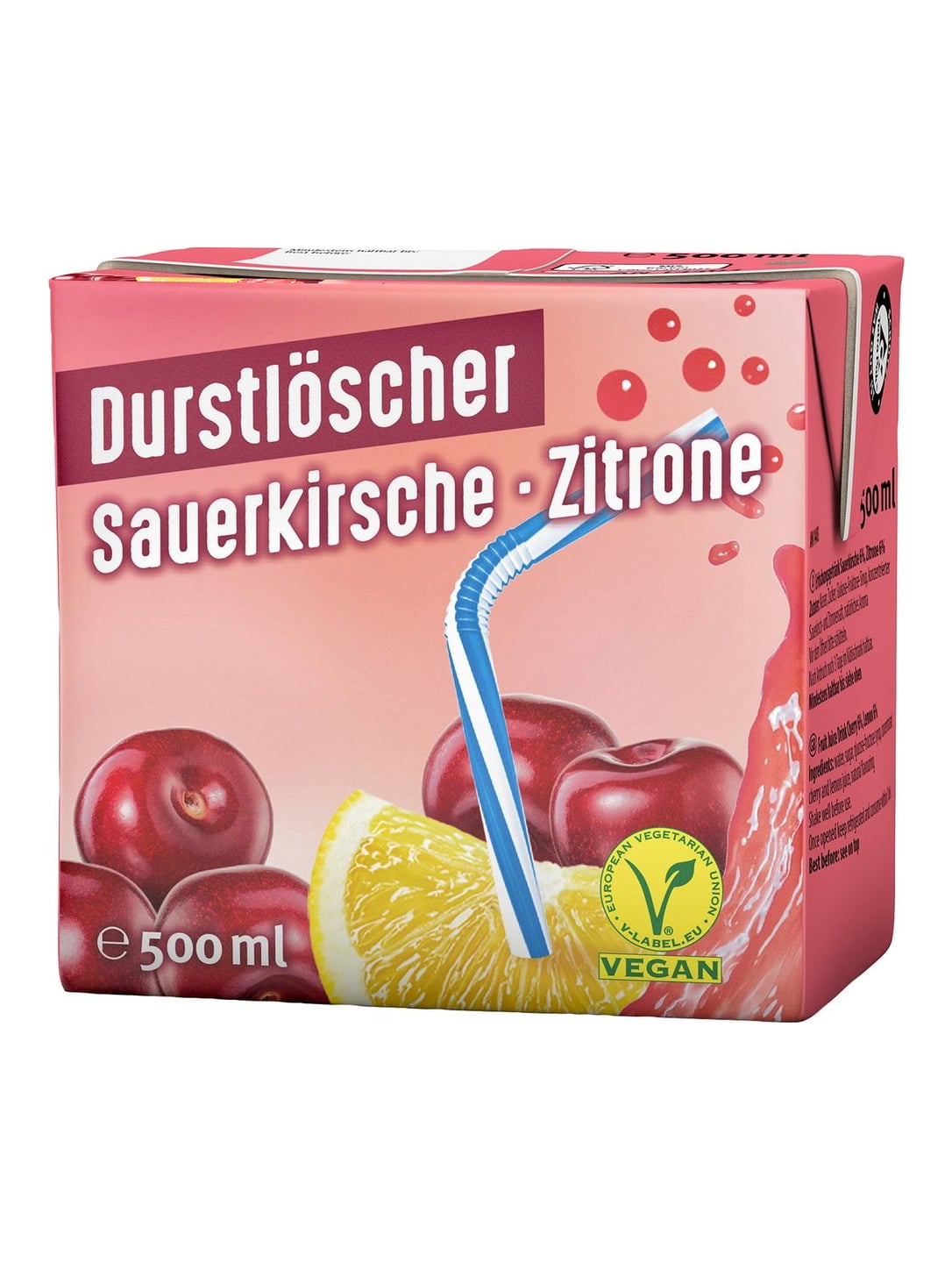 Durstlöscher Sauerkirsche-Zitrone 500 ml – fruchtiges Erfrischungsgetränk