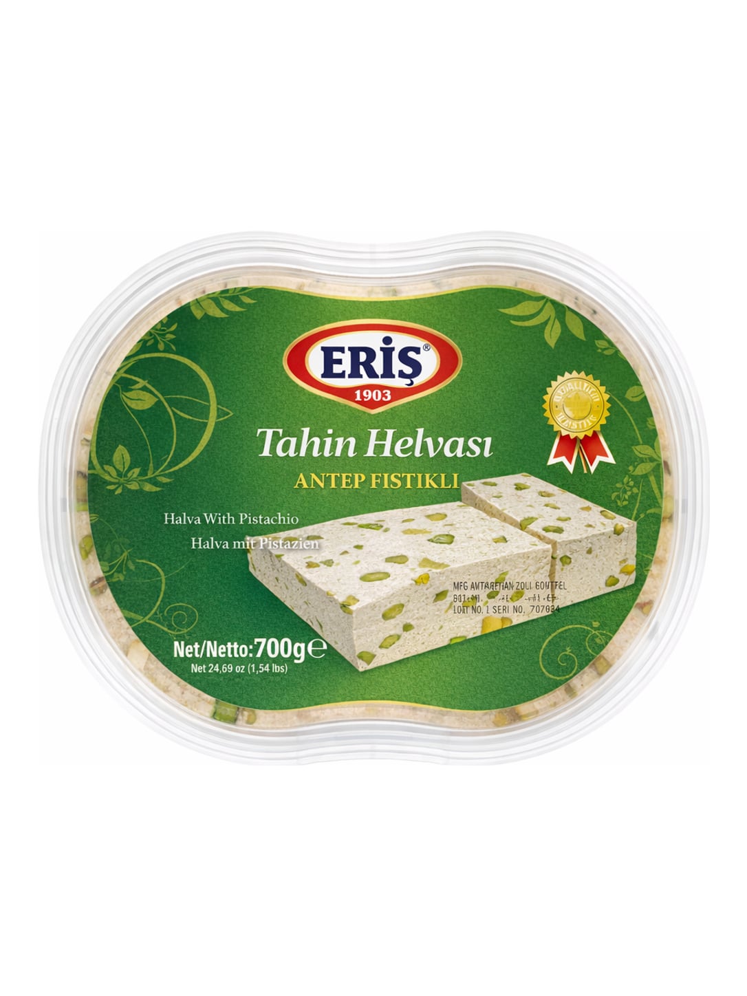 Eriş Antep Fıstıklı Tahin Helvası 700g – Halva mit Pistazien