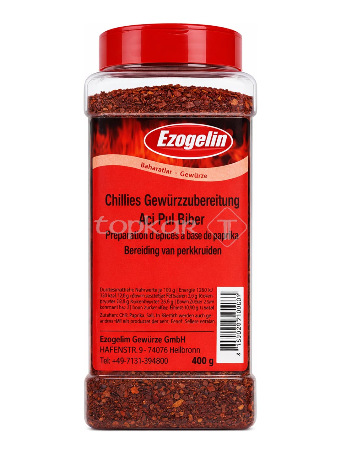 Ezogelin Chilliflocken scharf 400g – Acı Pul Biber scharfe Paprikaflocken