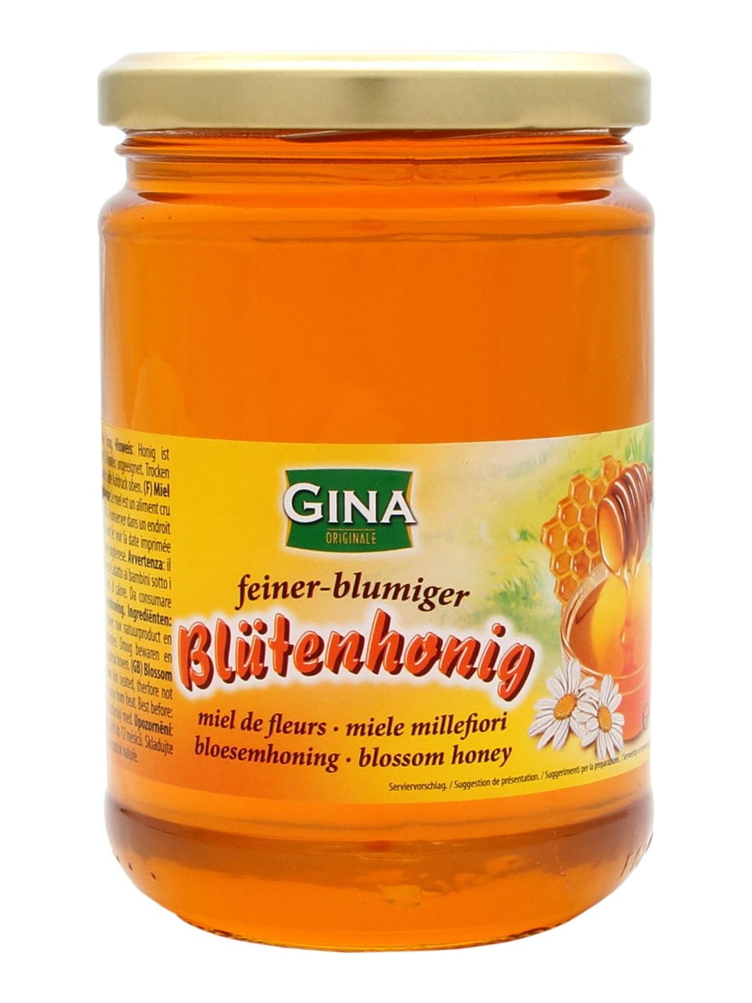 Gina Blütenhonig 500g – Taze Bal goldener Blütenhonig im Glas