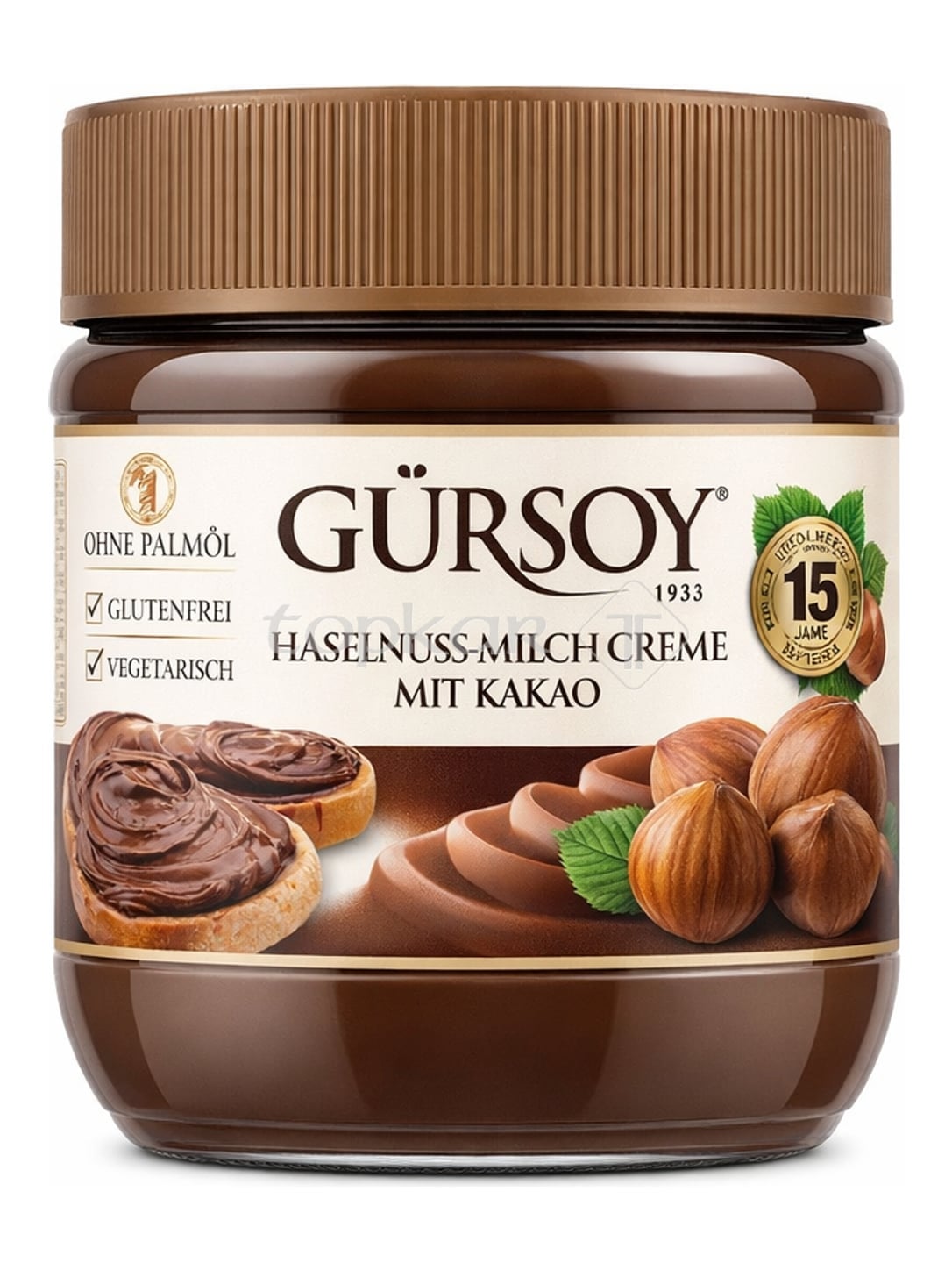 Gürsoy Haselnuss-Milch-Creme mit Kakao