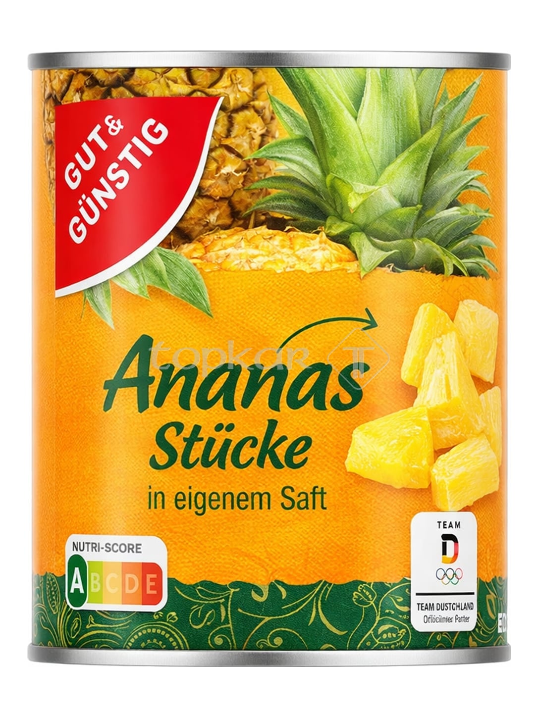 Gut&Günstig Ananas Stücke in eigenem Saft