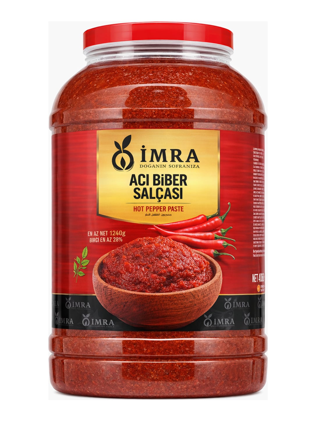Imra Acı Biber Salçası 4050g – Scharfes Paprikamark doppelt konzentriert