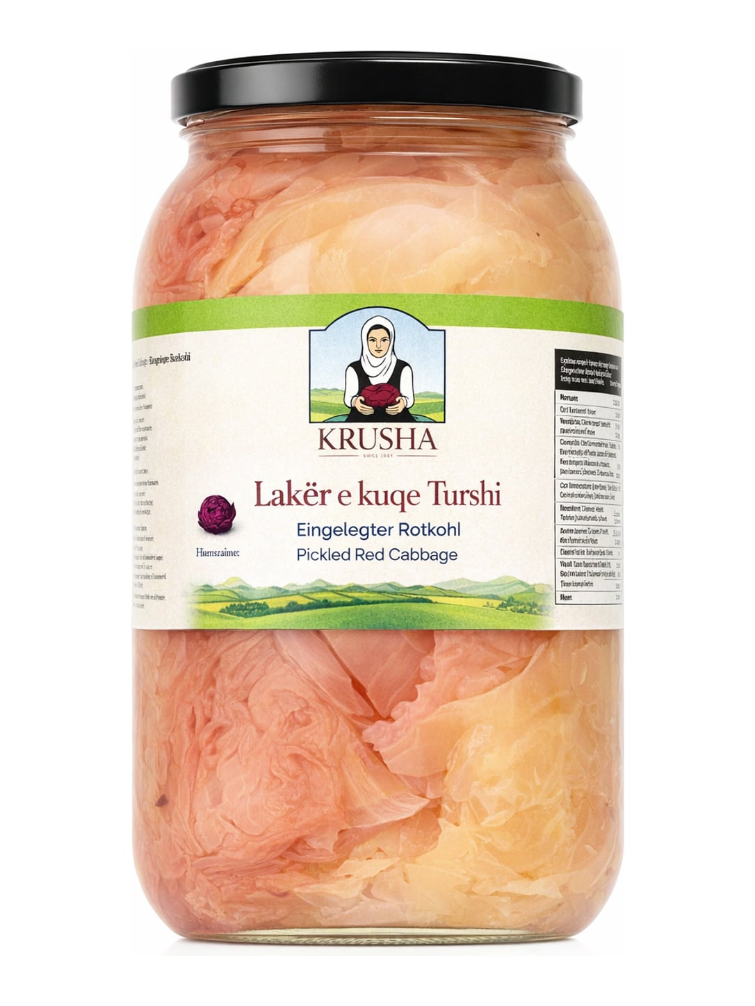 Krusha Lakër e Kuqe Turshi 2 kg – Eingelegter Rotkohl aus Kosovo