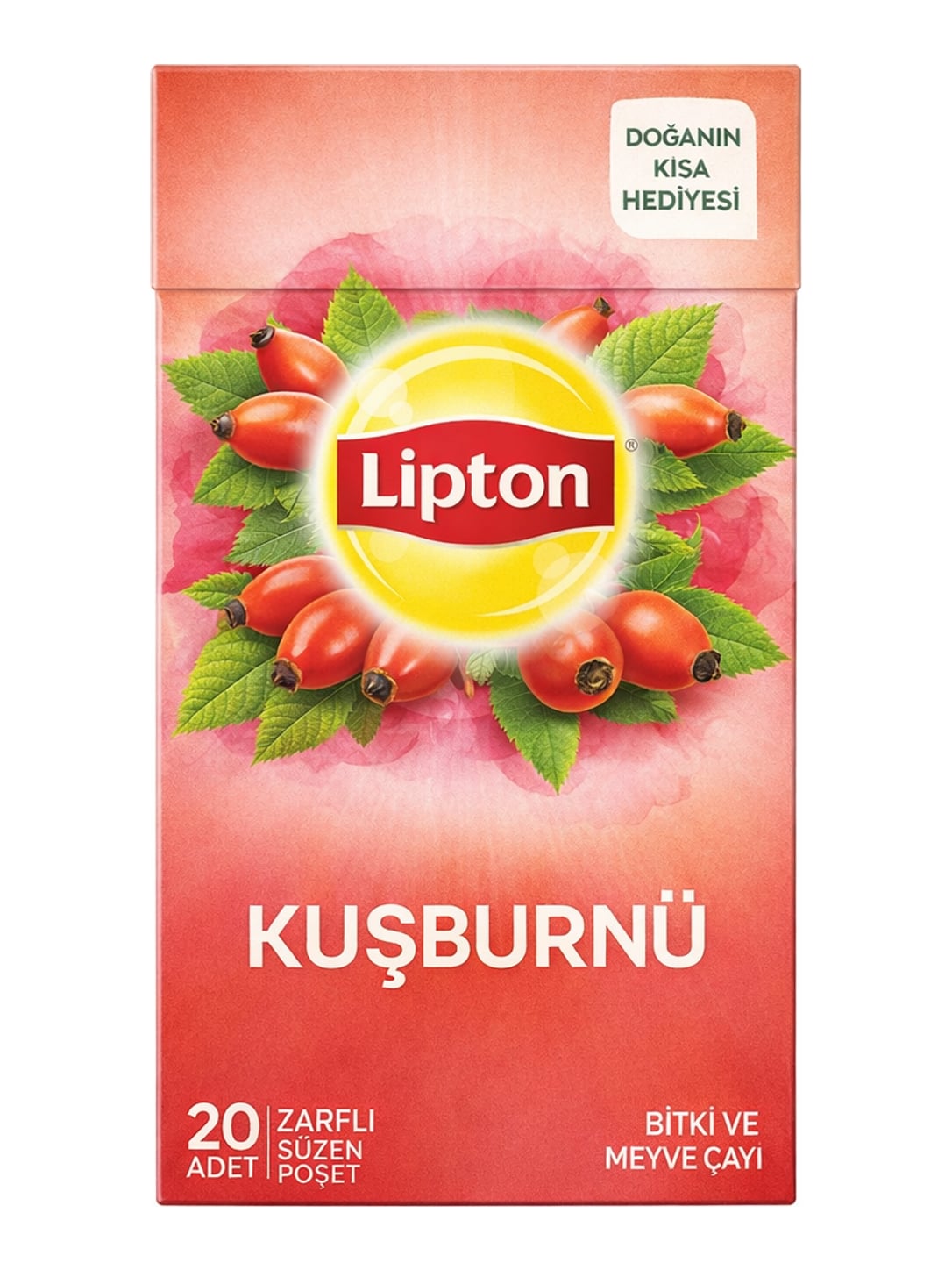 Lipton Kuşburnu Bitki ve Meyve Çayı 20 x 2,5 g – Hagebutten Kräuter- und Früchtetee