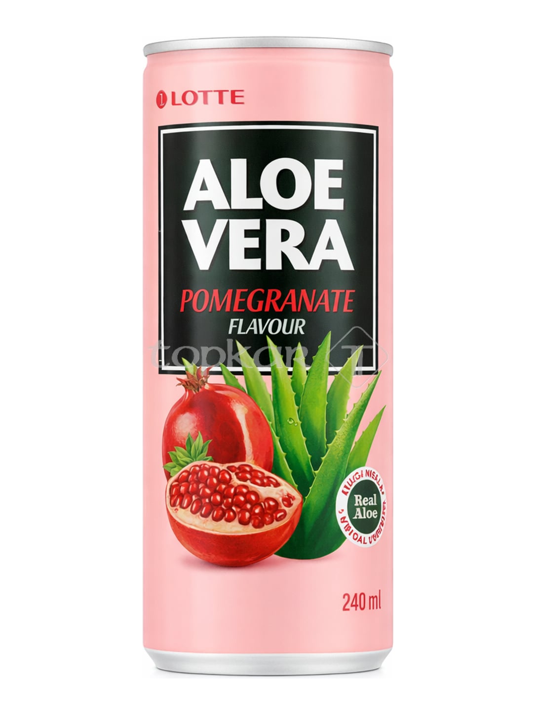 Lotte Aloe Vera Getränk Granatapfel 240 ml – Aloe Vera Pomegranate koreanischer Drink