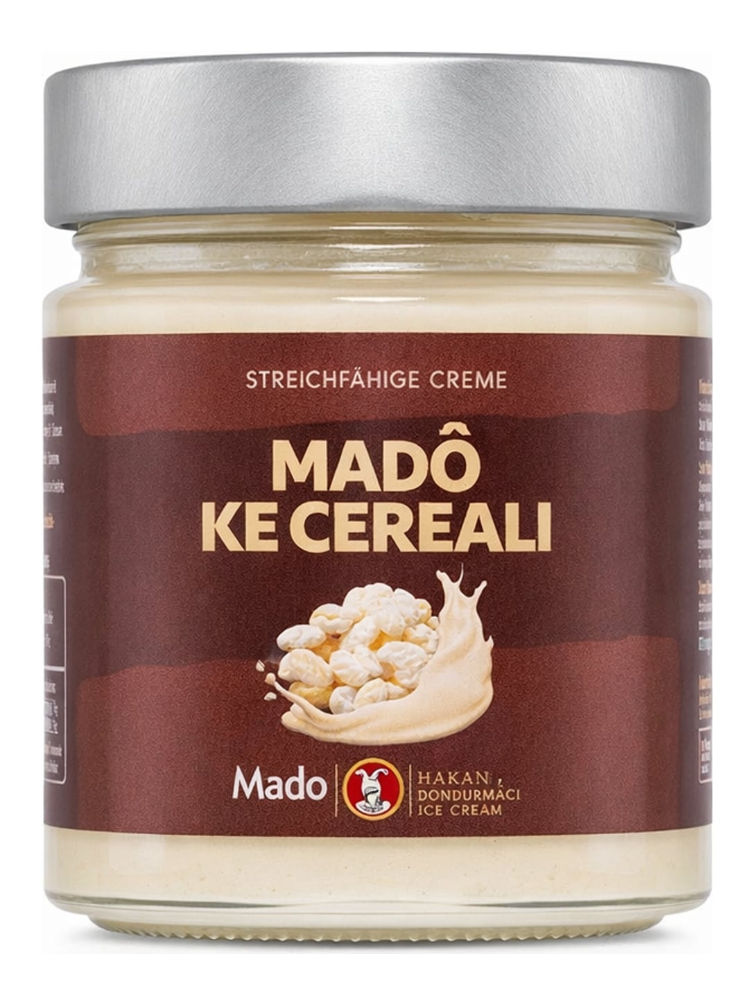 Madò Ke Cereali Milchcreme mit Puffreis 200g – italienische Streichcreme Madò Ke Cereali