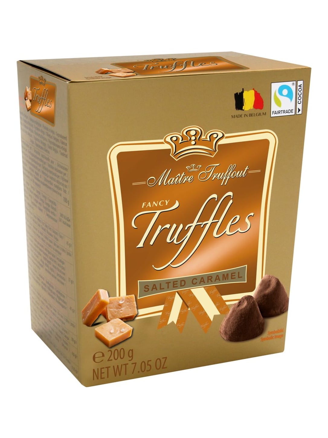 Maître Truffout Fancy Gold Truffles 200g – Trüffelpralinen gesalzenes Karamell