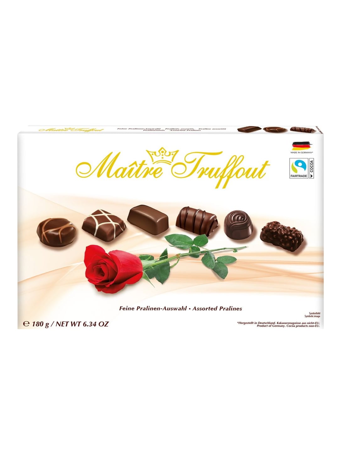 Maître Truffout Pralinenmischung Rose 180g – feine Pralinen Auswahl