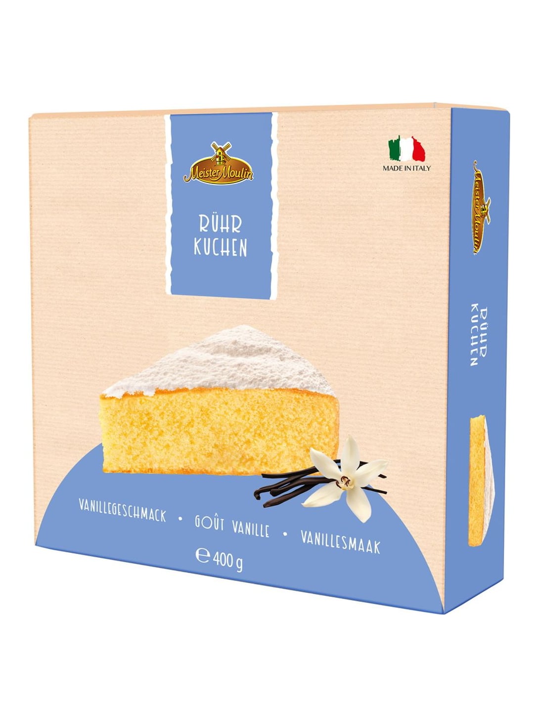 Meister Moulin Rührkuchen Vanille 400g – Backmischung Vanillekuchen