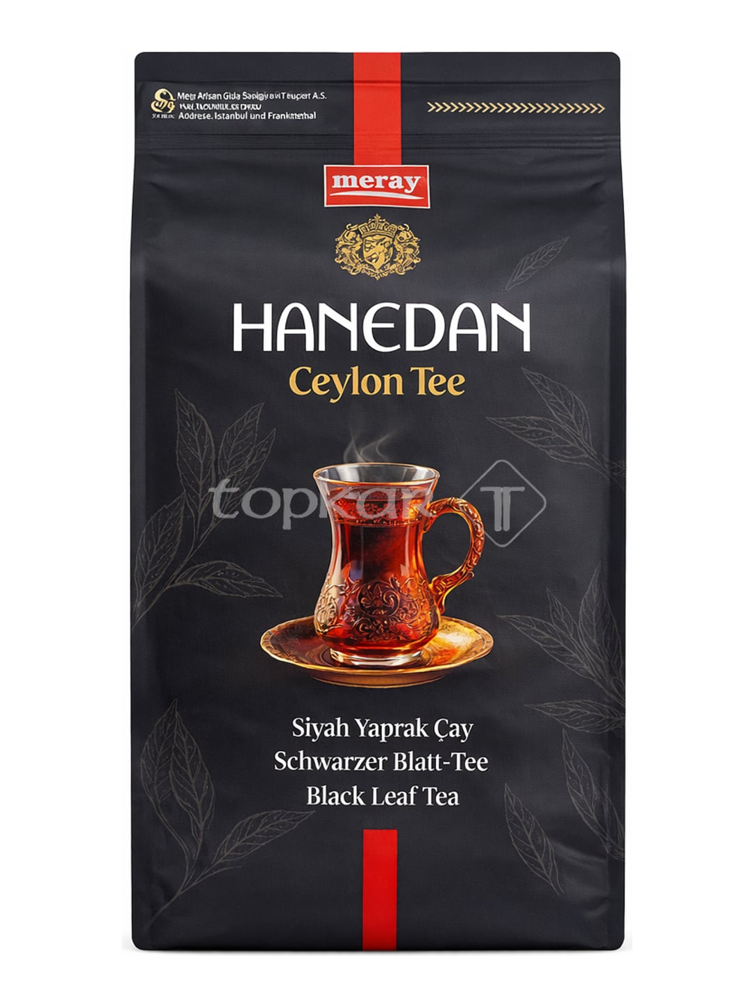 Meray Hanedan Ceylon Tee 400g – Siyah Yaprak Çay schwarzer Blatt-Tee mit Bergamotte