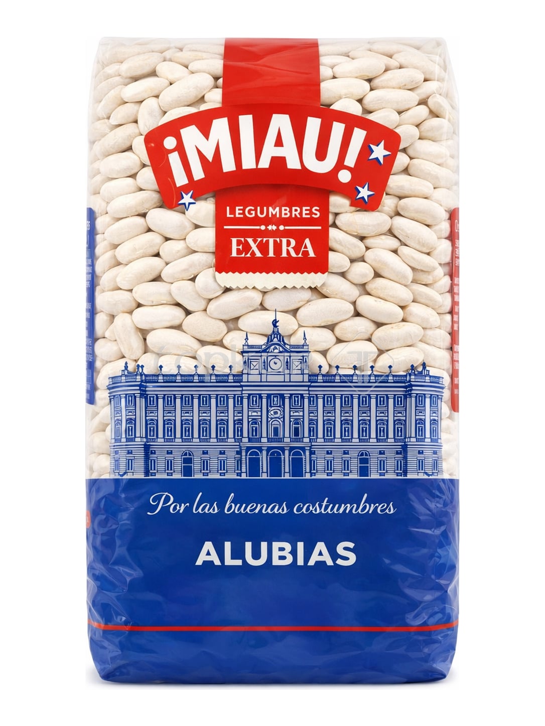 ¡MIAU! Weiße Bohnen 1 kg – Alubia Blanca getrocknete Hülsenfrüchte