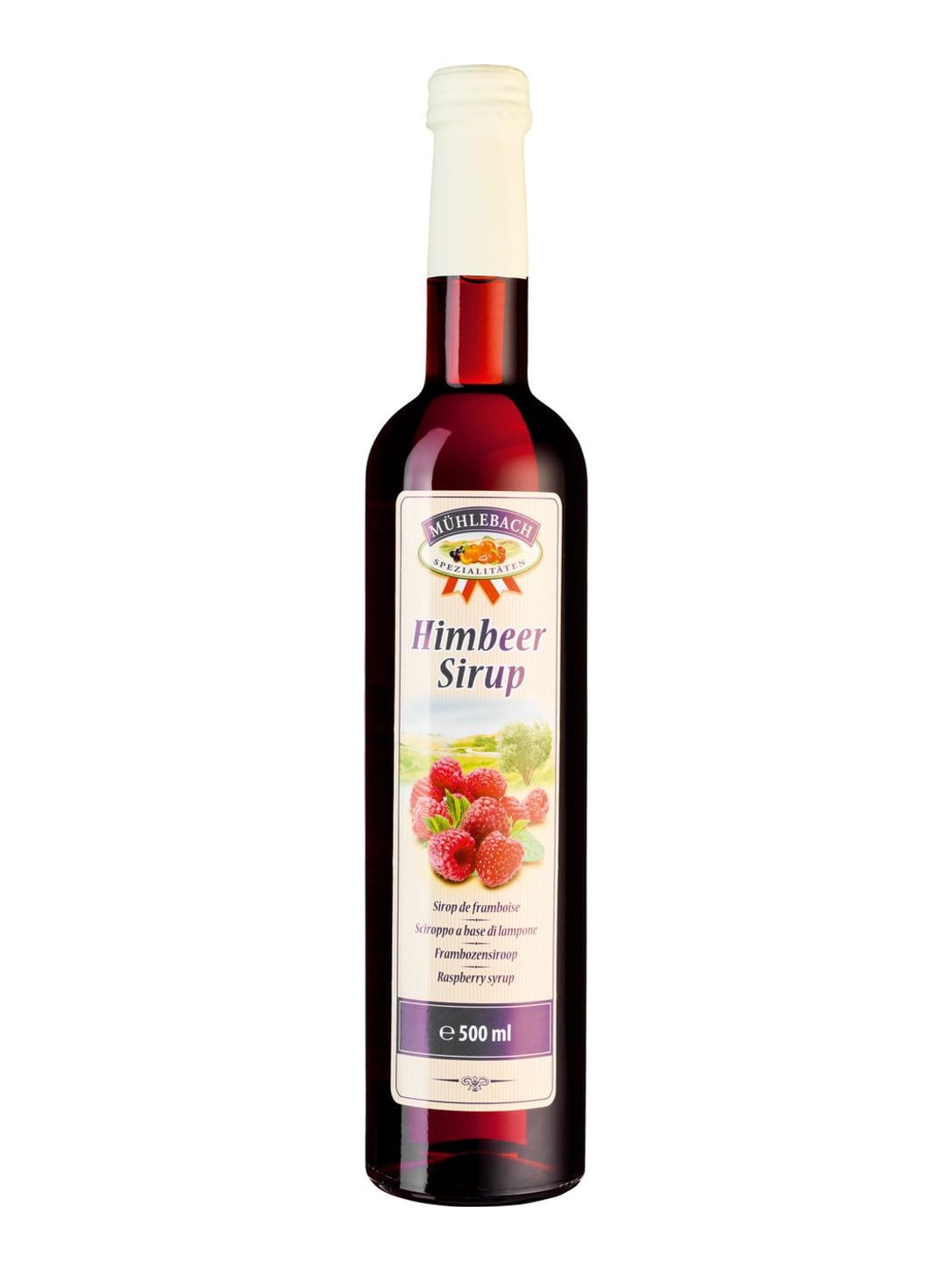 Mühlebach Himbeersirup 0,5 l – Fruchtsirup Sirup Himbeer aus Österreich