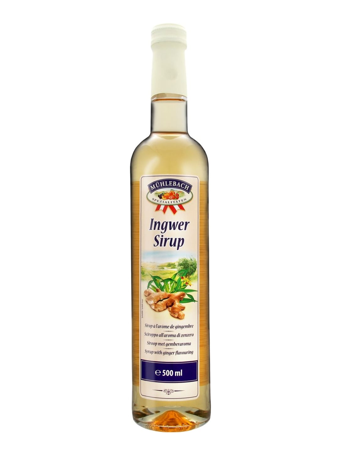 Mühlebach Ingwersirup 0,5 l – Ingwer Sirup Ginger Syrup
